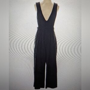 Elli White Black Denim Jumpsuit